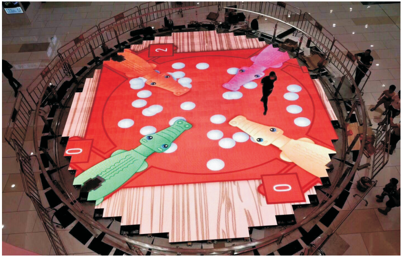 LED interactive floor tile screen